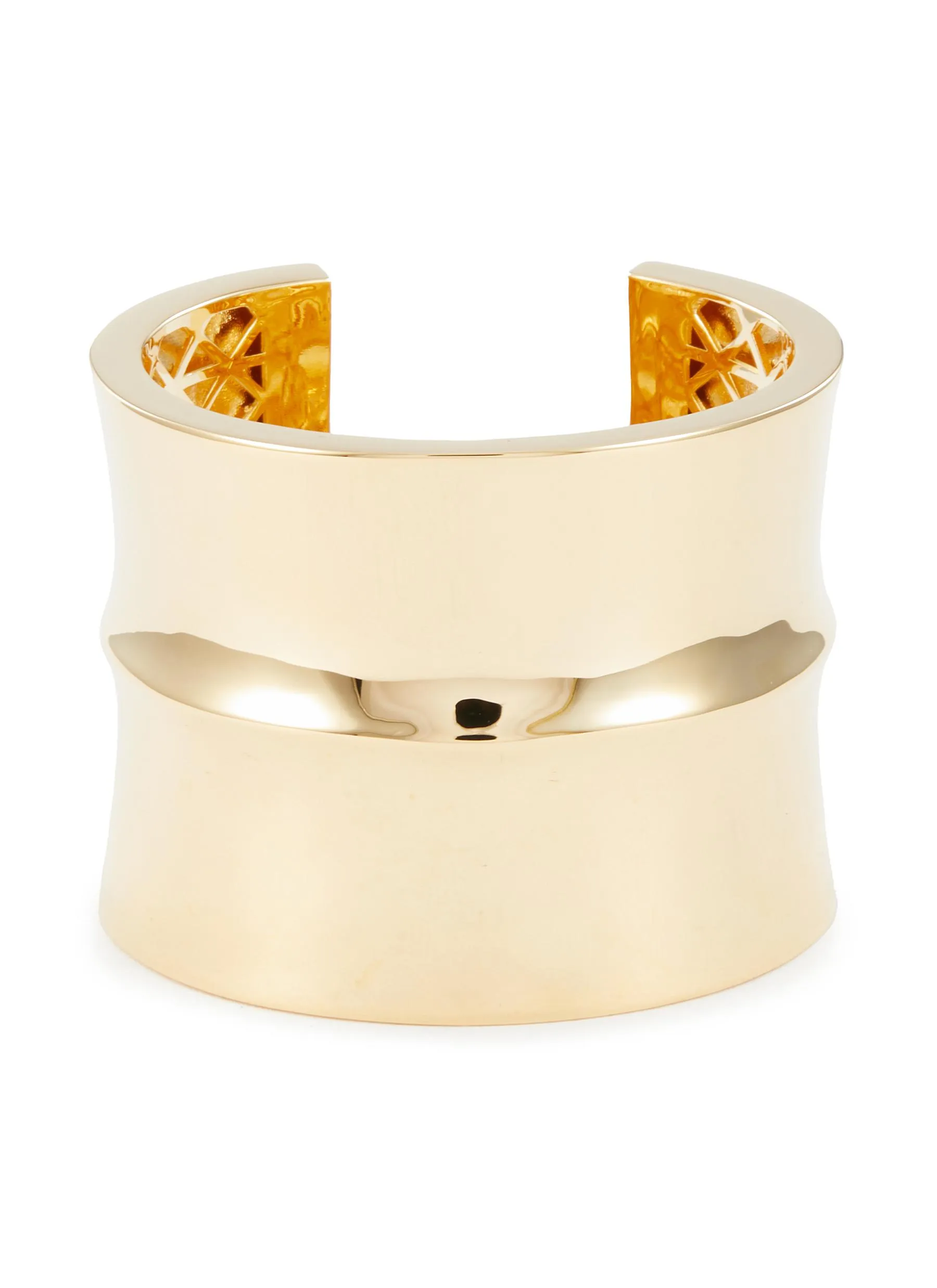 -----------EDDIE BORGO  ---- ------------ ----Bambù 12k Gold Plated Brass Bangle Bracelet --