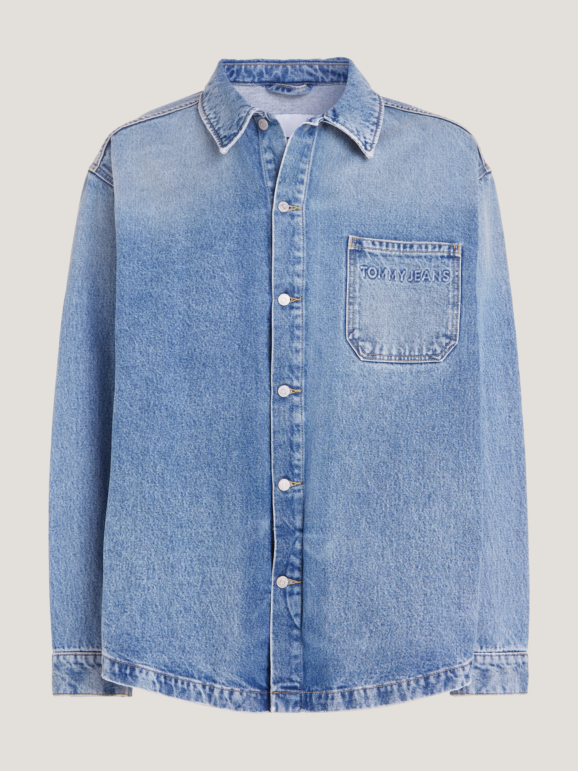 Aiden Oversized Denim Overshirt | Shirts | Outerwear | Tommy Jeans