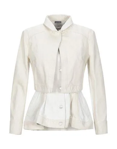 Alexander Mcqueen Women Denim outerwear Ivory 12 UK