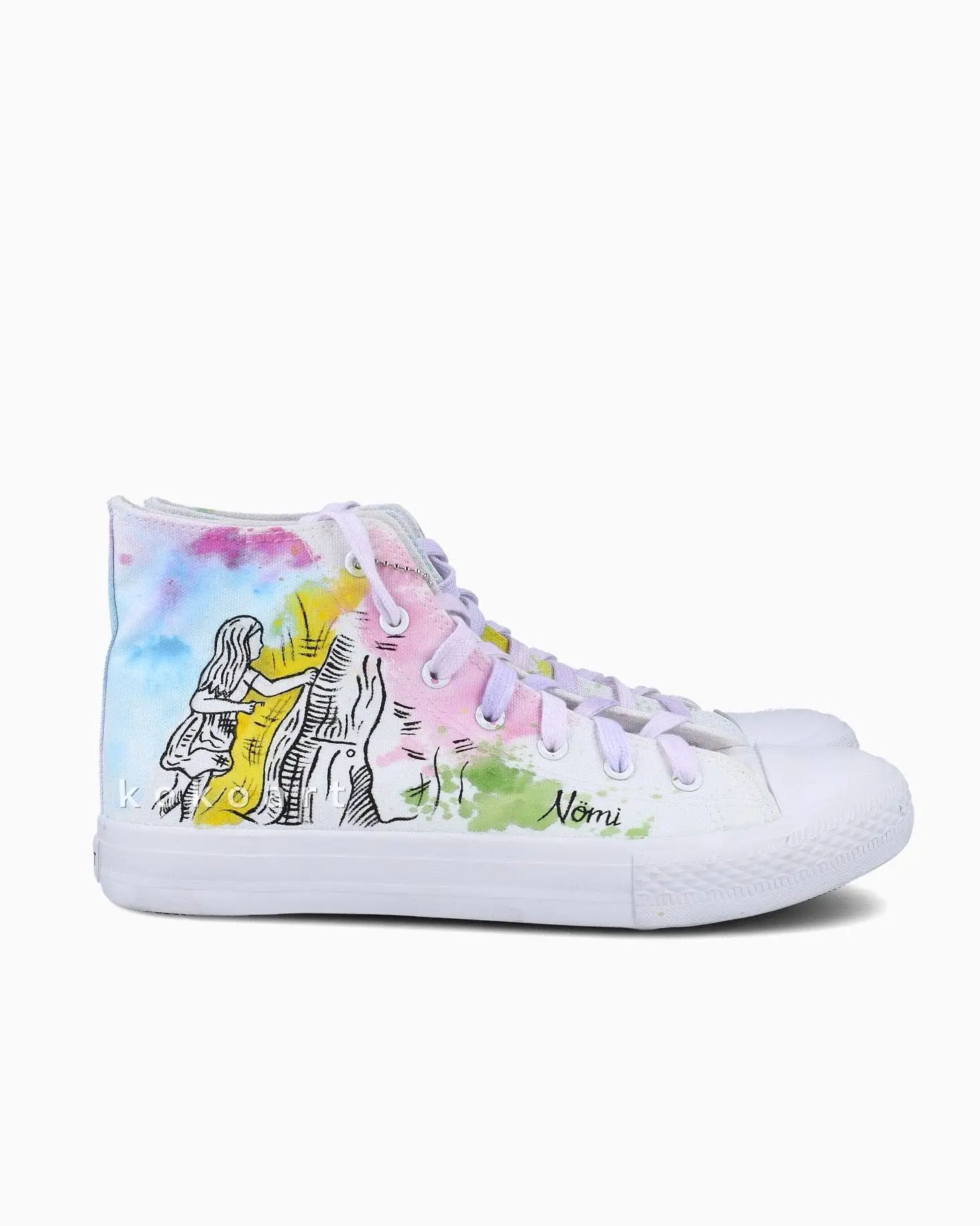 Alice in Wonderland Hand Painted Shoes