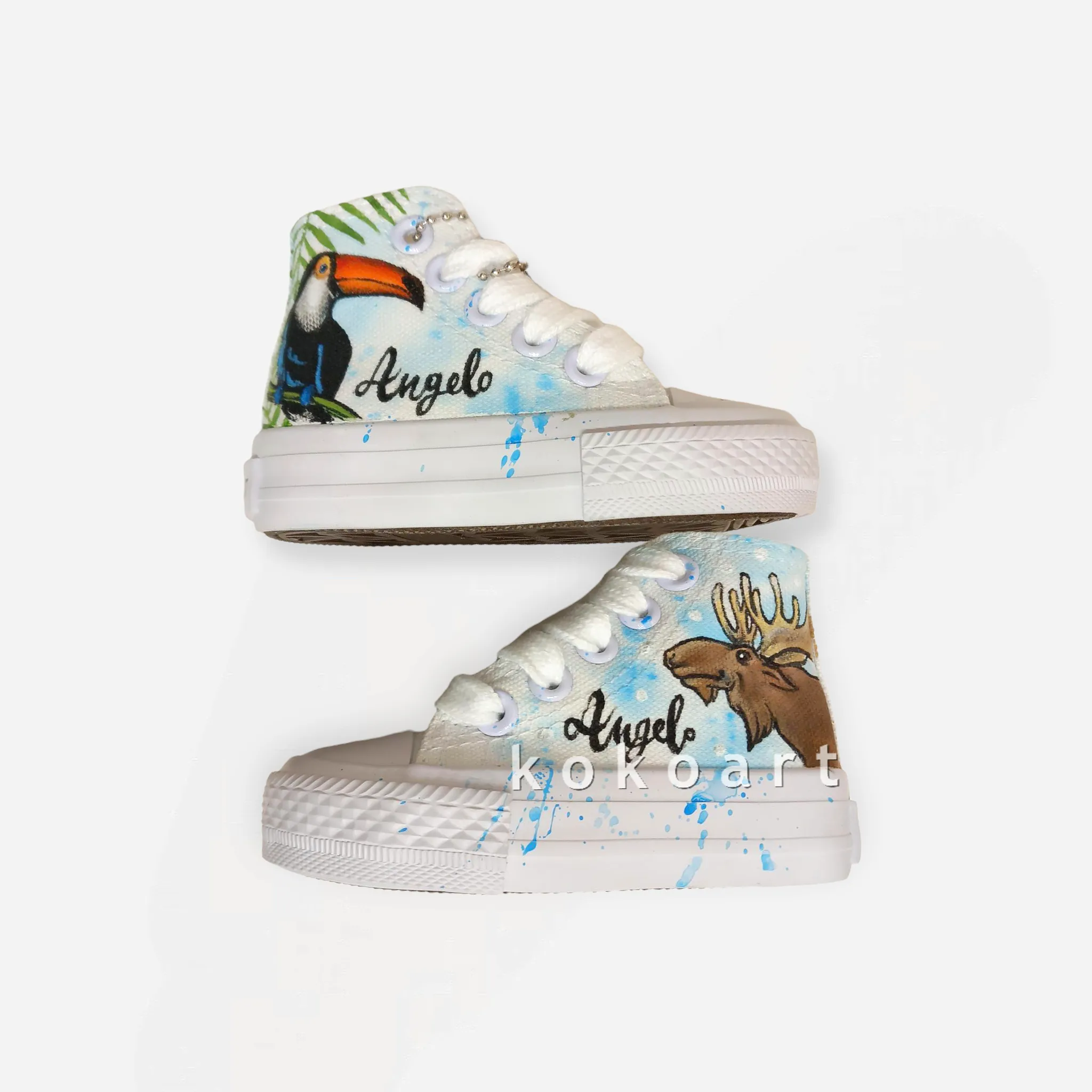 Animal Friends Hand Painted Shoes