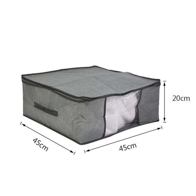 Ashore Shop clothing Zipper Fabric Moisture-Proof Storage Box