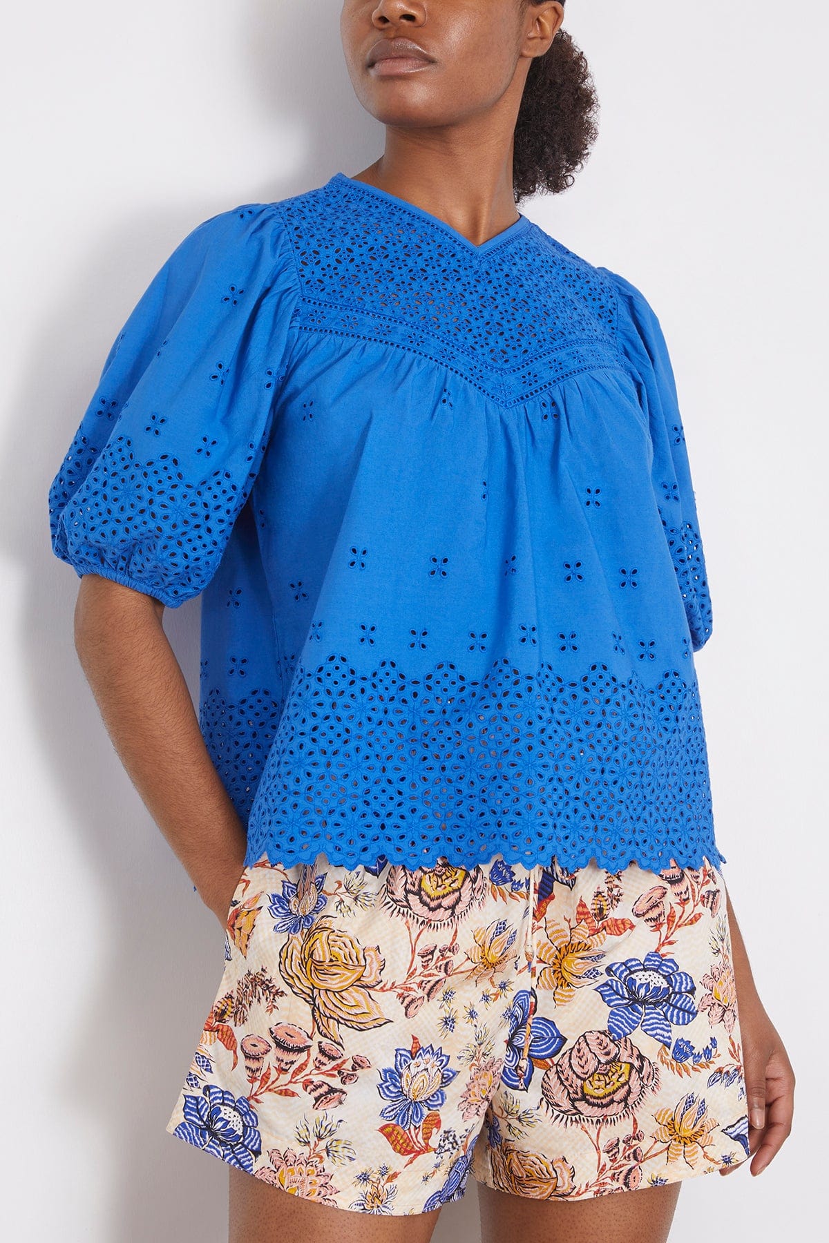 Aviana Top in Cobalt