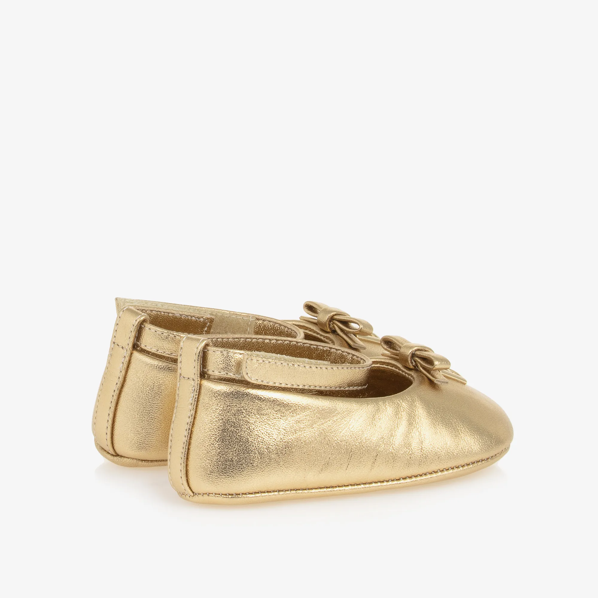 Baby Girls Gold Pre-Walker Shoes