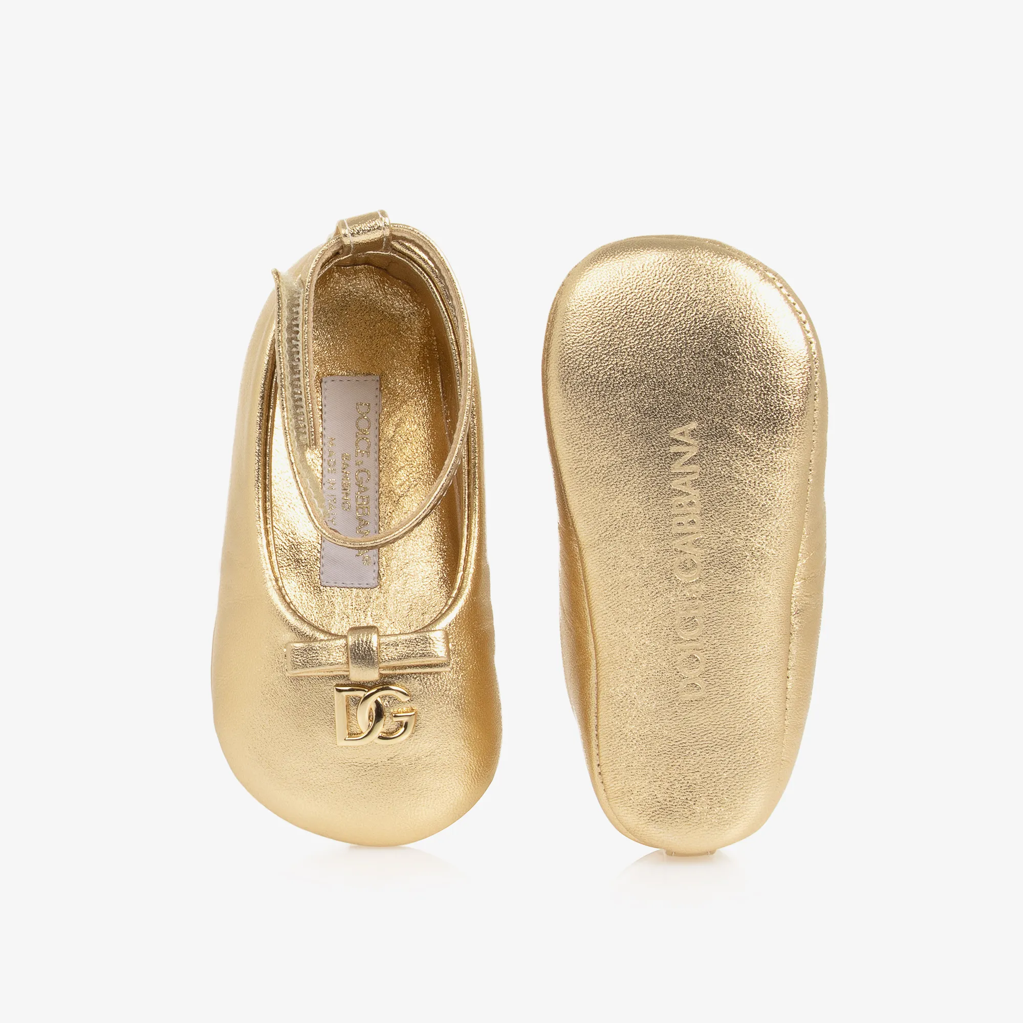 Baby Girls Gold Pre-Walker Shoes