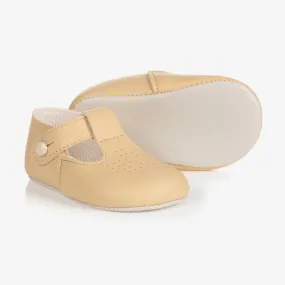 Beige Pre-Walker Baby Shoes