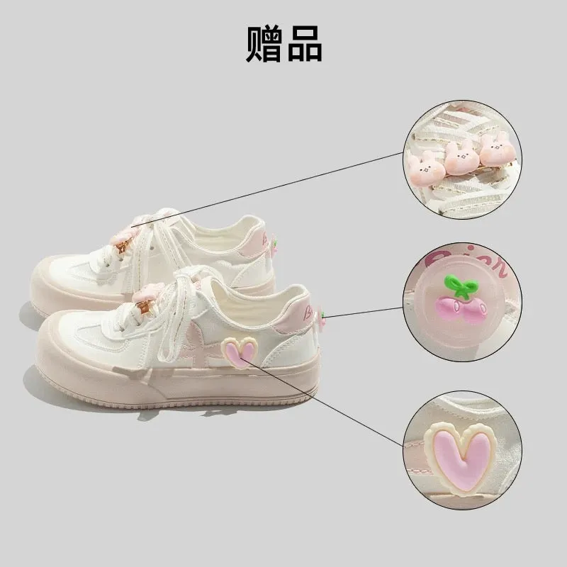 Bell original sweet girl style white shoes for women 2024 new style breathable versatile niche canvas shoes casual shoes women's