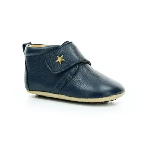 Bisgaard Baby Star Navy barefoot shoes