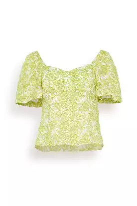 Bleecker Top in Lime Multi (TS)