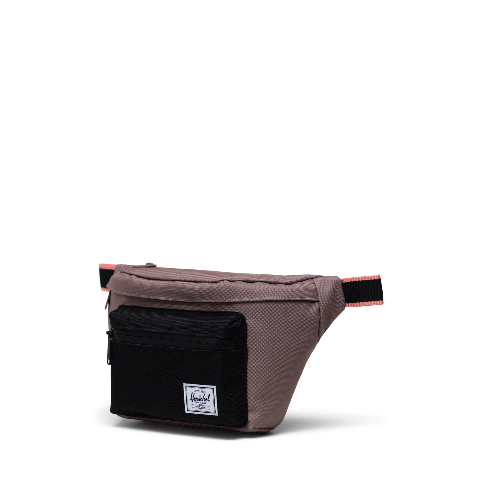 Bolsa de Cintura Herschel Pop Quiz Hip Pack Taupe Grey/Black/Shell Pink