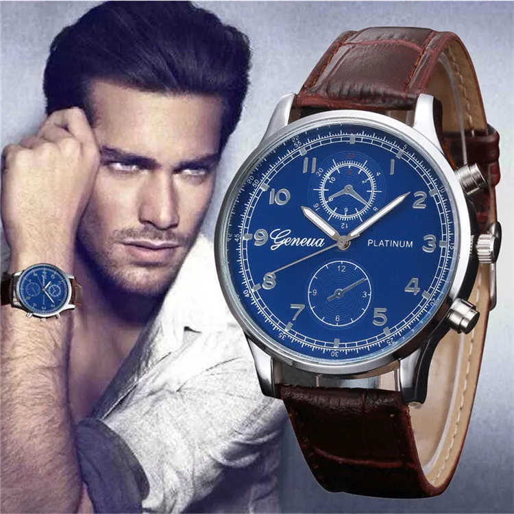 Business Horloges mannen Simple Leisure Blue Men And Women Classic Workplace Watches Fast Shipping Feida