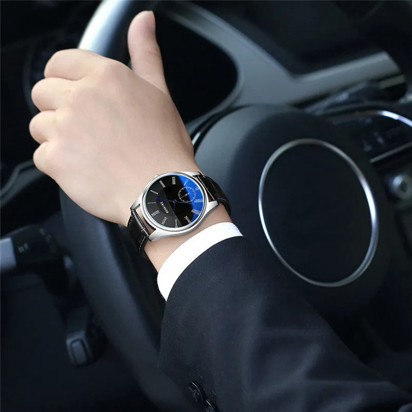 Business Horloges mannen Simple Leisure Blue Men And Women Classic Workplace Watches Fast Shipping Feida