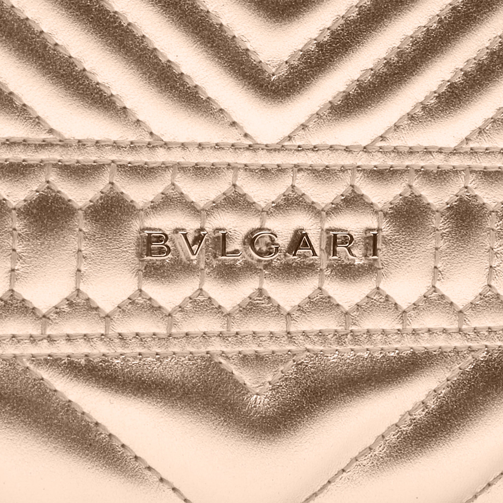 Bvlgari Serpenti Nappa Leather Bag Gold