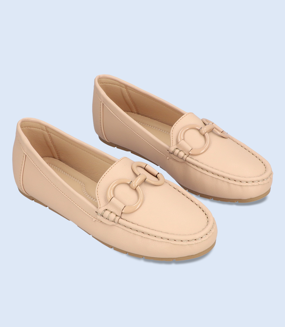 BW8462-KHAKI-Women Comfort Moccasins