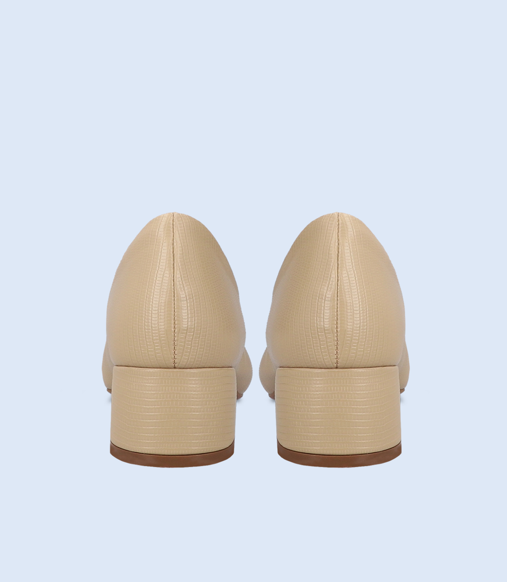 BW8641-BEIGE-Women Casual Court Shoes