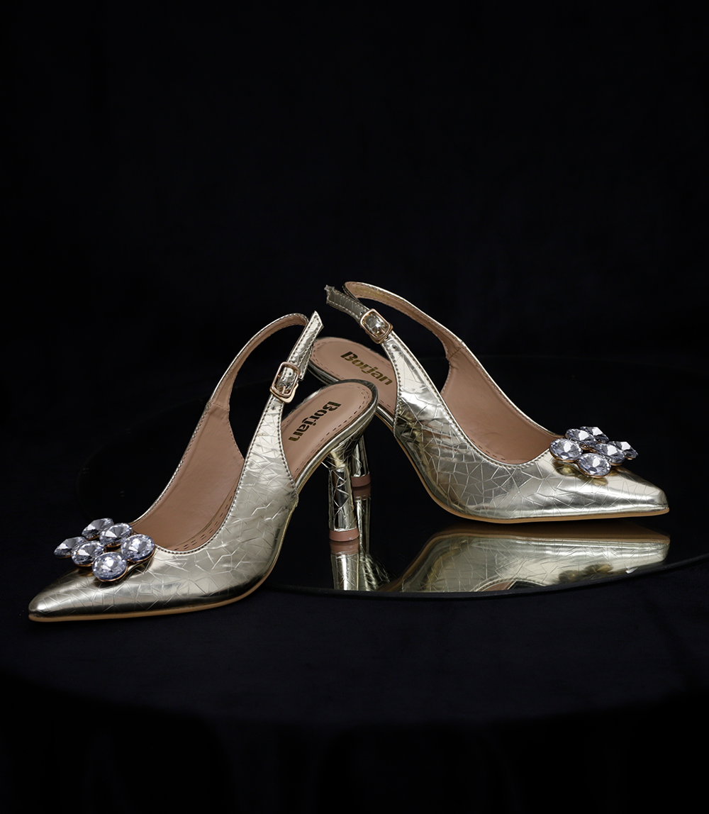 BW8801-GOLDEN-Women Formal Sling Backs