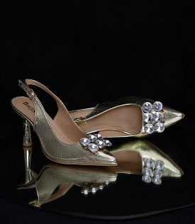 BW8801-GOLDEN-Women Formal Sling Backs