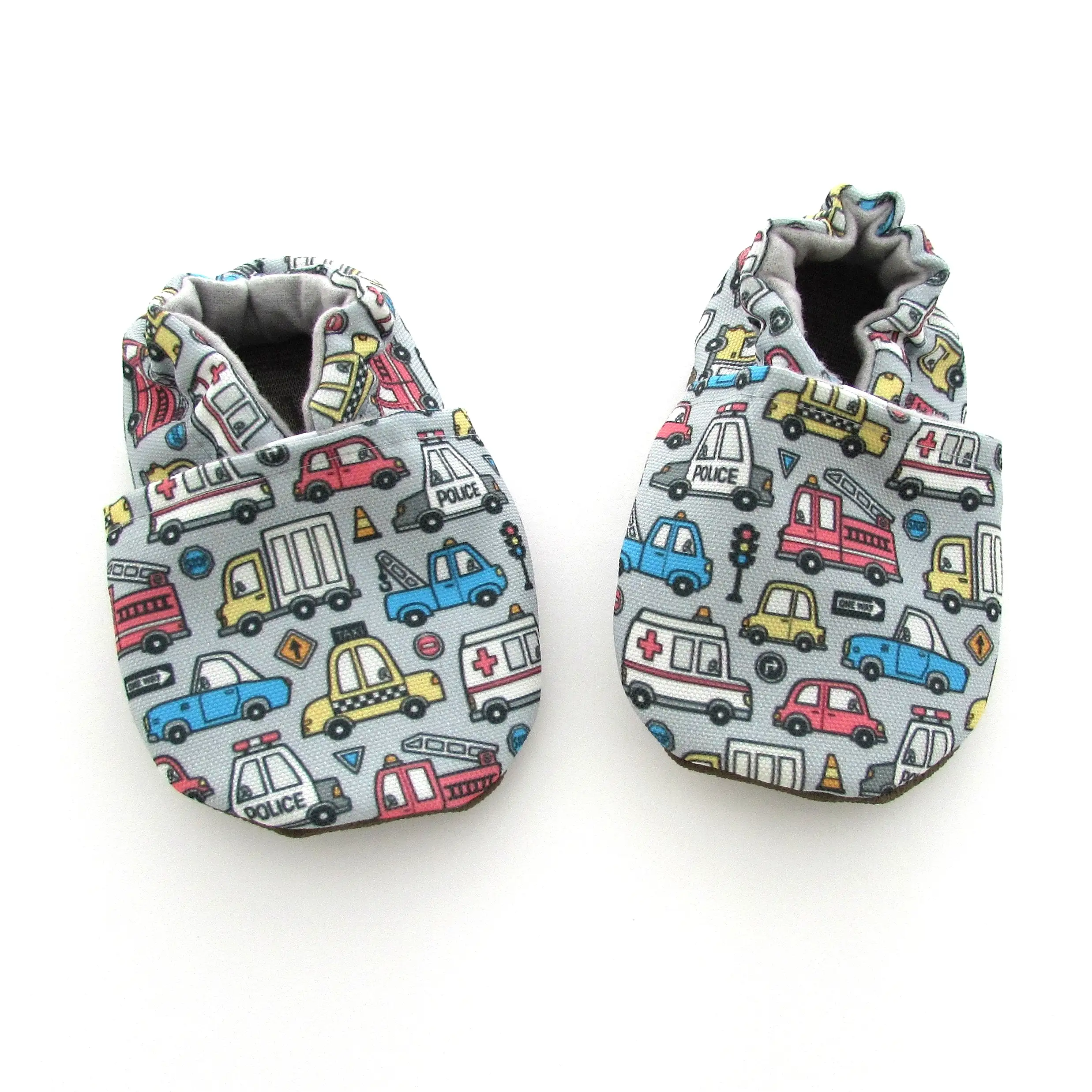 Cars and Trucks Canvas Baby Shoes