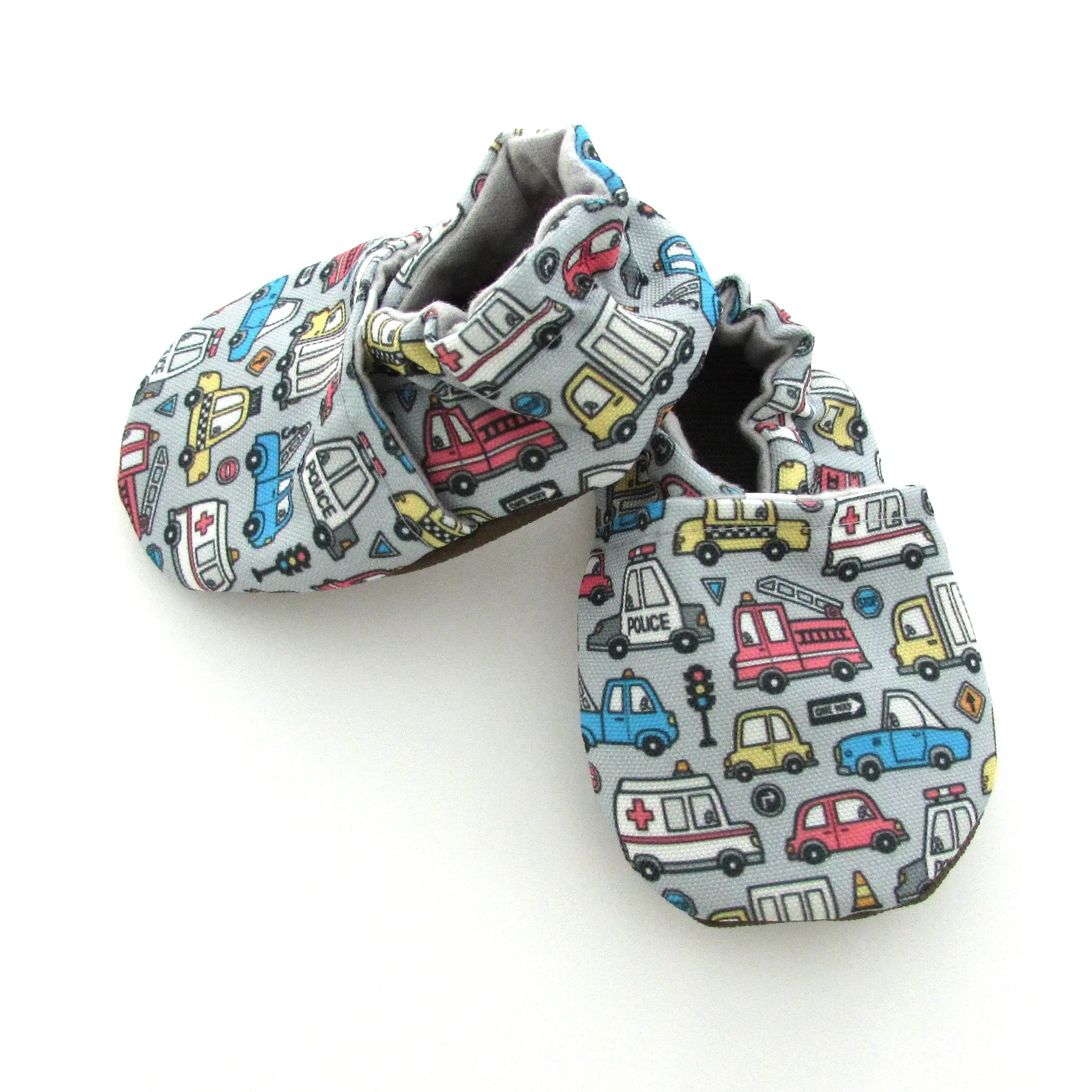 Cars and Trucks Canvas Baby Shoes