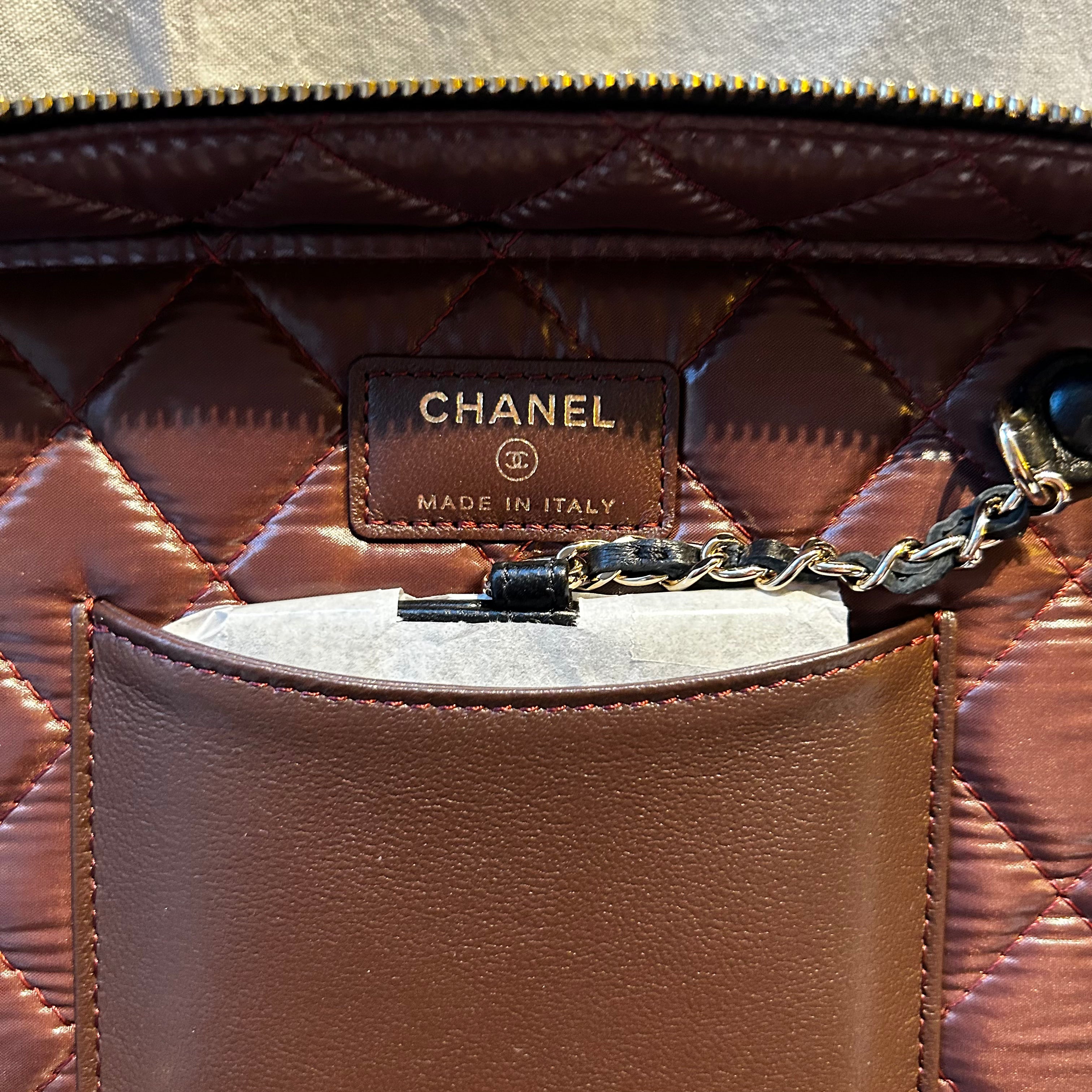 Chanel Brand New Quilted Lambskin Vanity Case