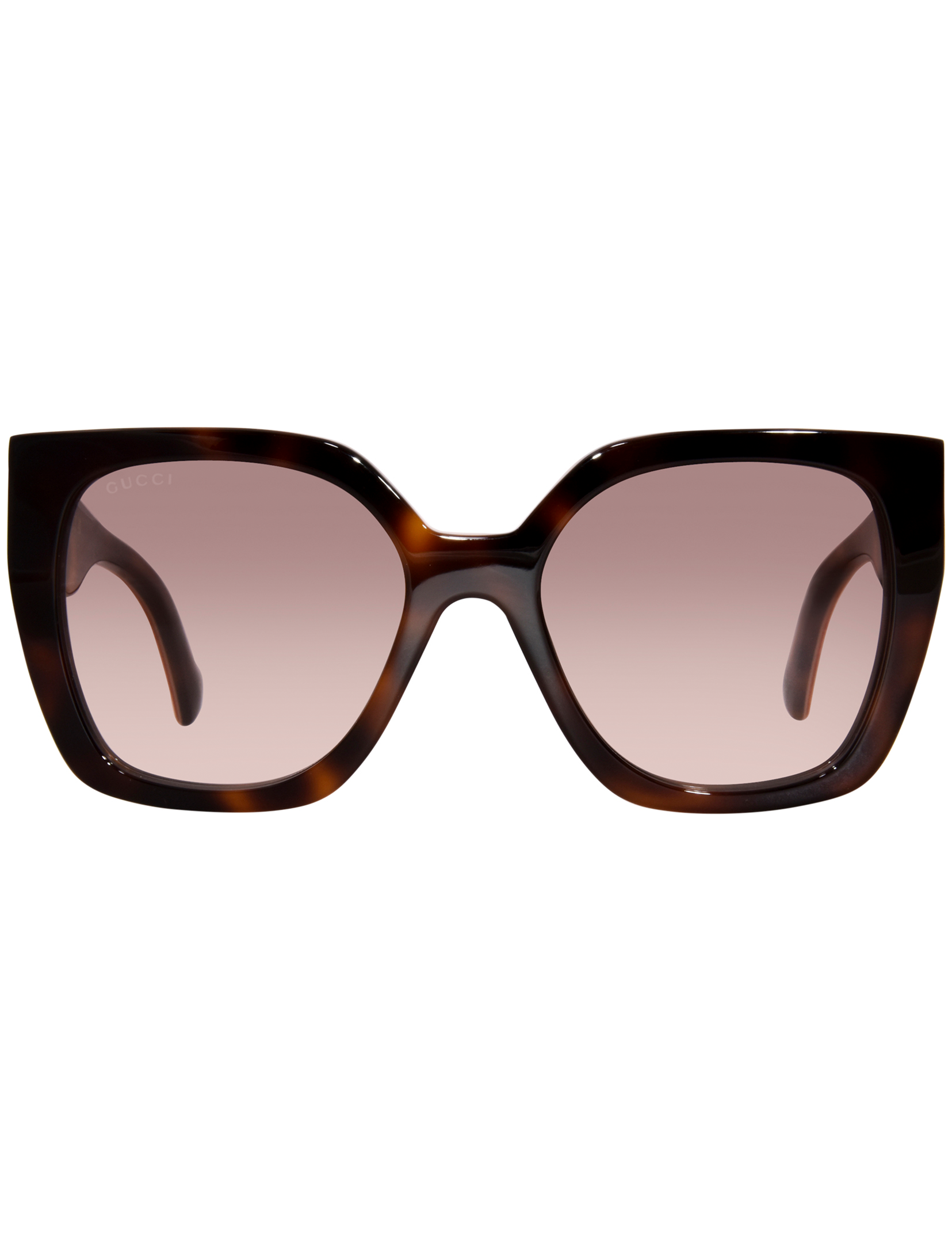 Classic Square Frame Sunglasses, Havana/Crystal/Brown