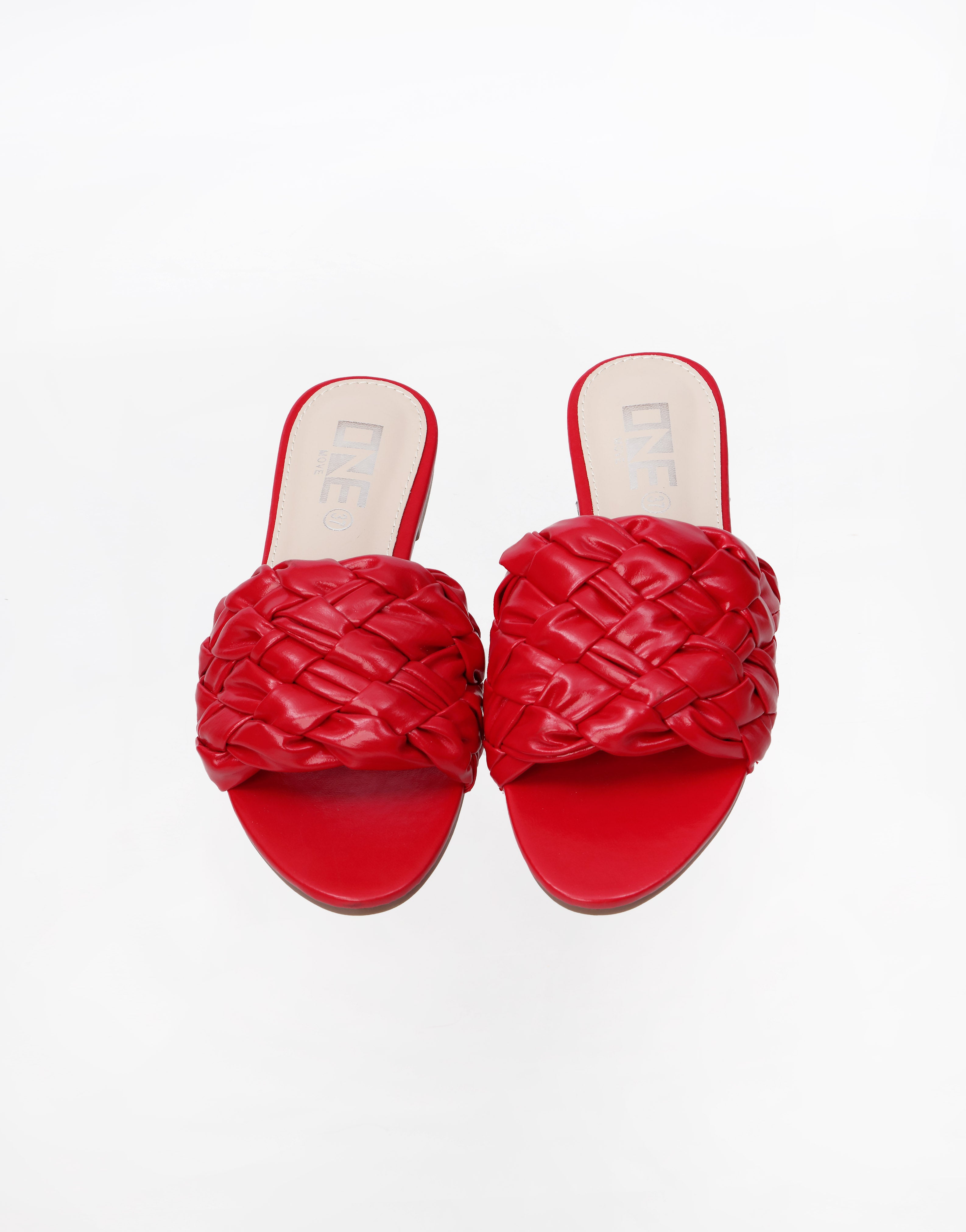 Comfort Textured Slippers Red