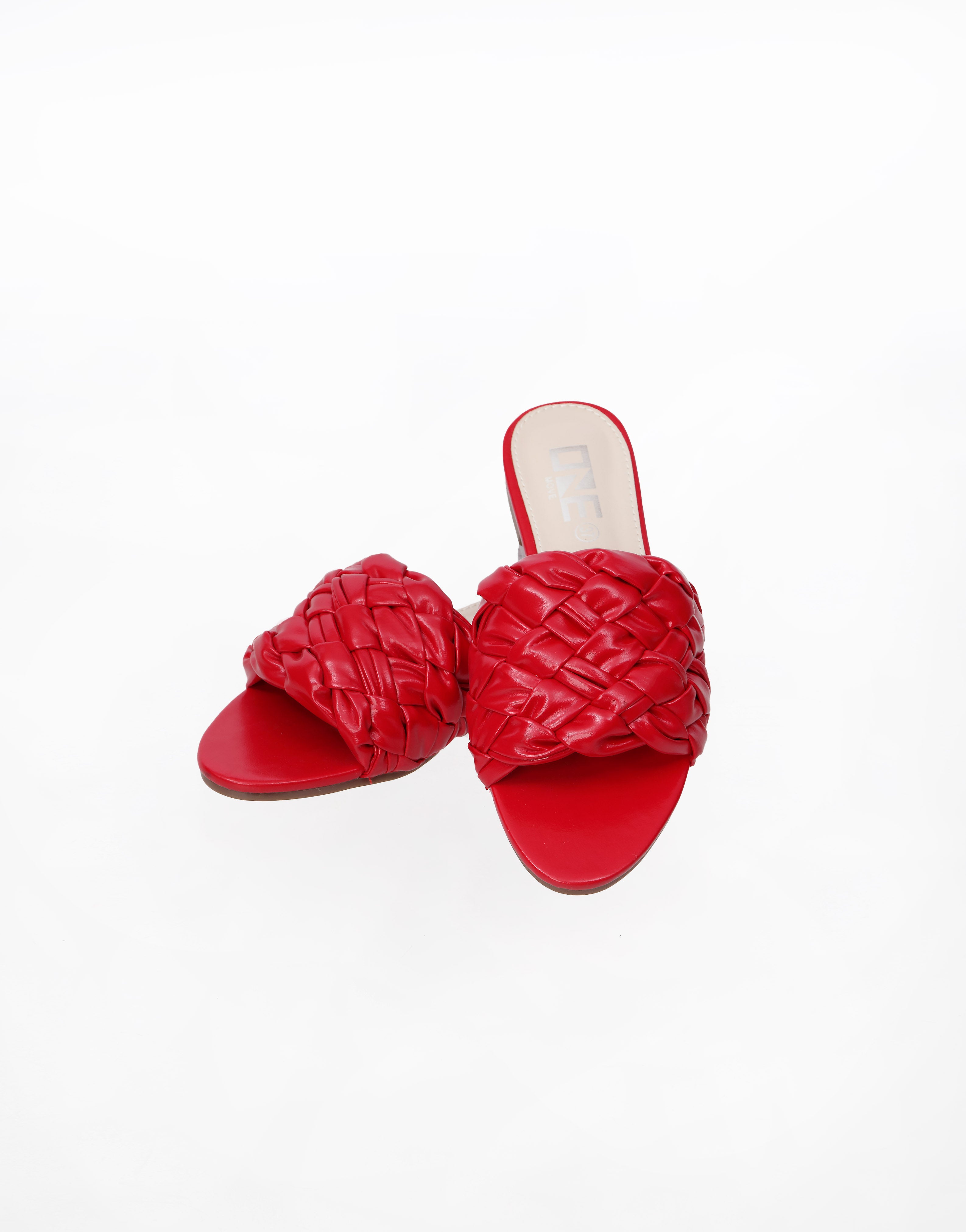 Comfort Textured Slippers Red