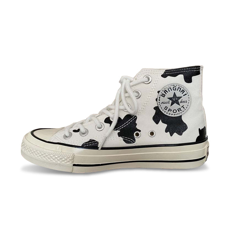 Cows Hand-Painted Canvas Shoes AD12745