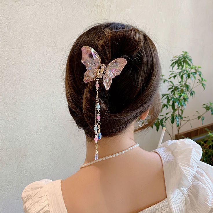 Crystal Butterfly Hair Clip MK18674