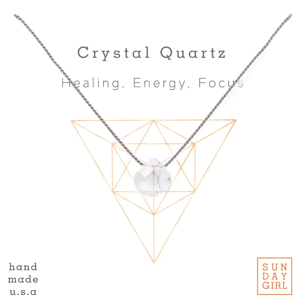 Crystals and Stones Necklace | Crystal Quartz