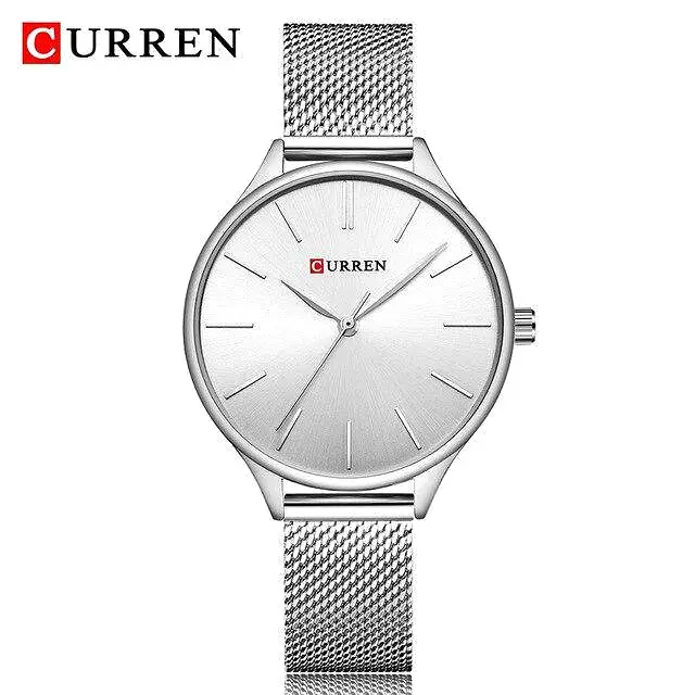 CURREN Fashion Rose Gold Women's Watch Minimalism Elegant Luxury Watch Waterproof Quartz