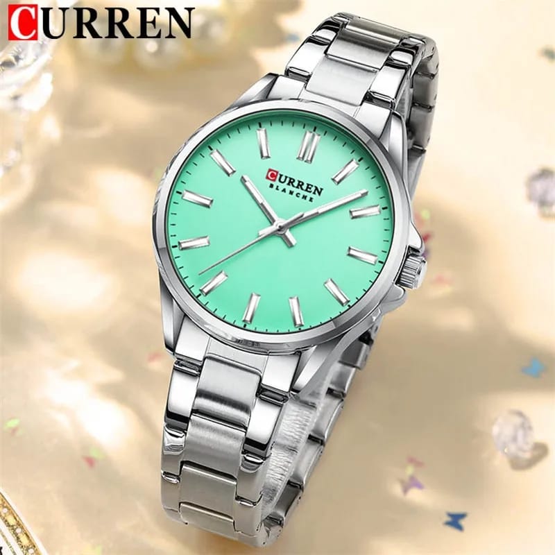 Curren Men Watch Silver Strap