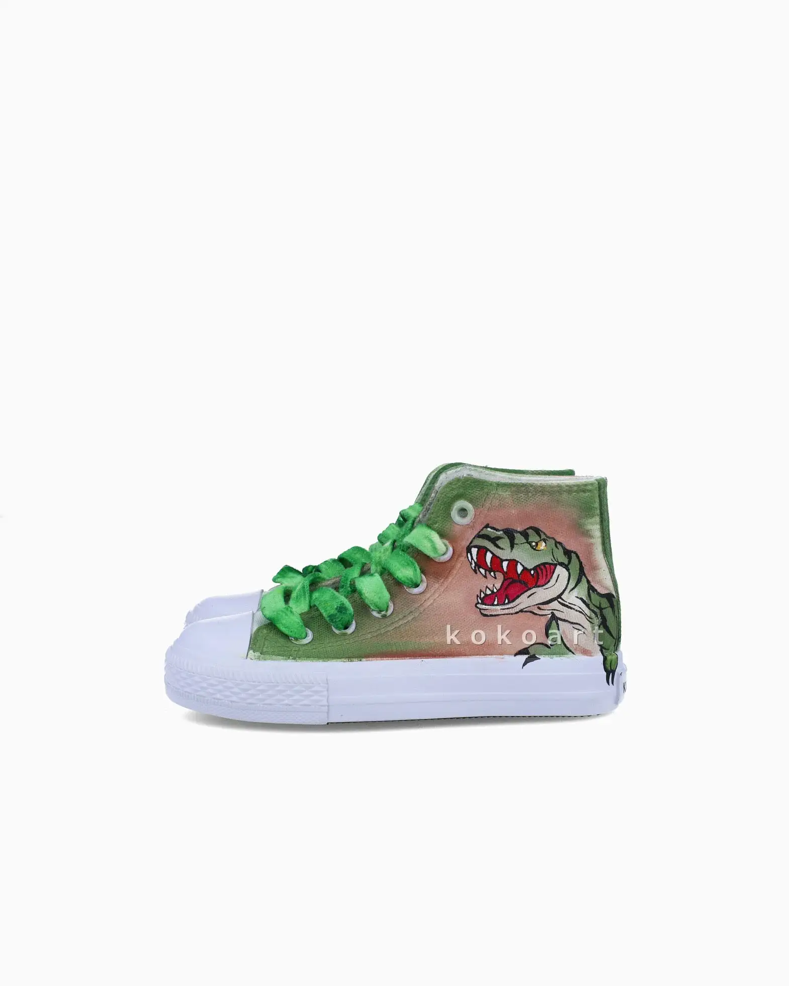 Dinosaur Hand Painted Shoes