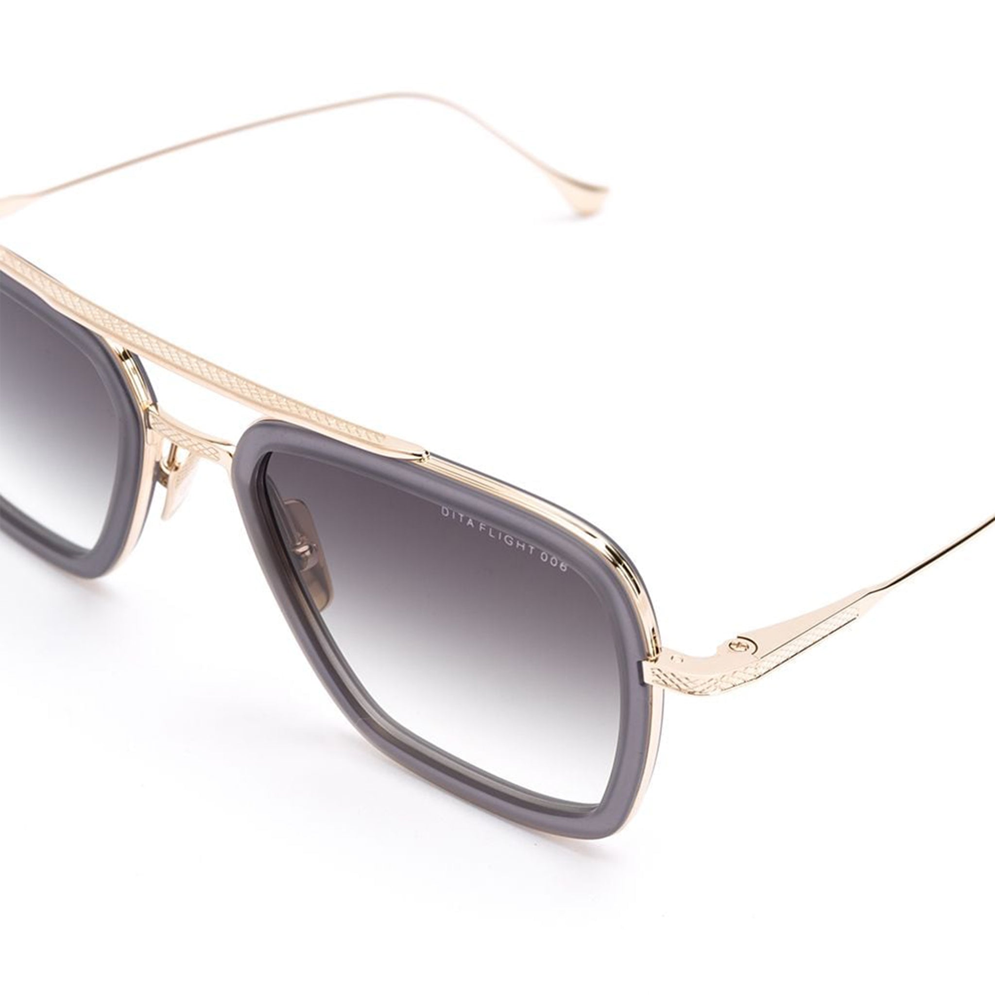 Dita Eyewear 7806 Flight 006 Gold Matte Grey Crystal Sunglasses