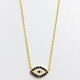 Eye Eye Swarovski Crystal Fine Chain Necklace