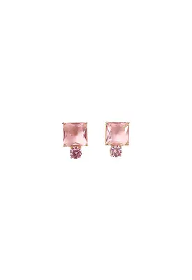 Fallon Earrings-Pink Quartz