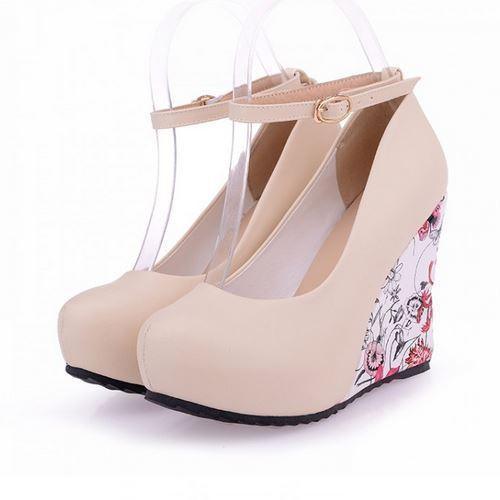 Floral Wedge Shoes