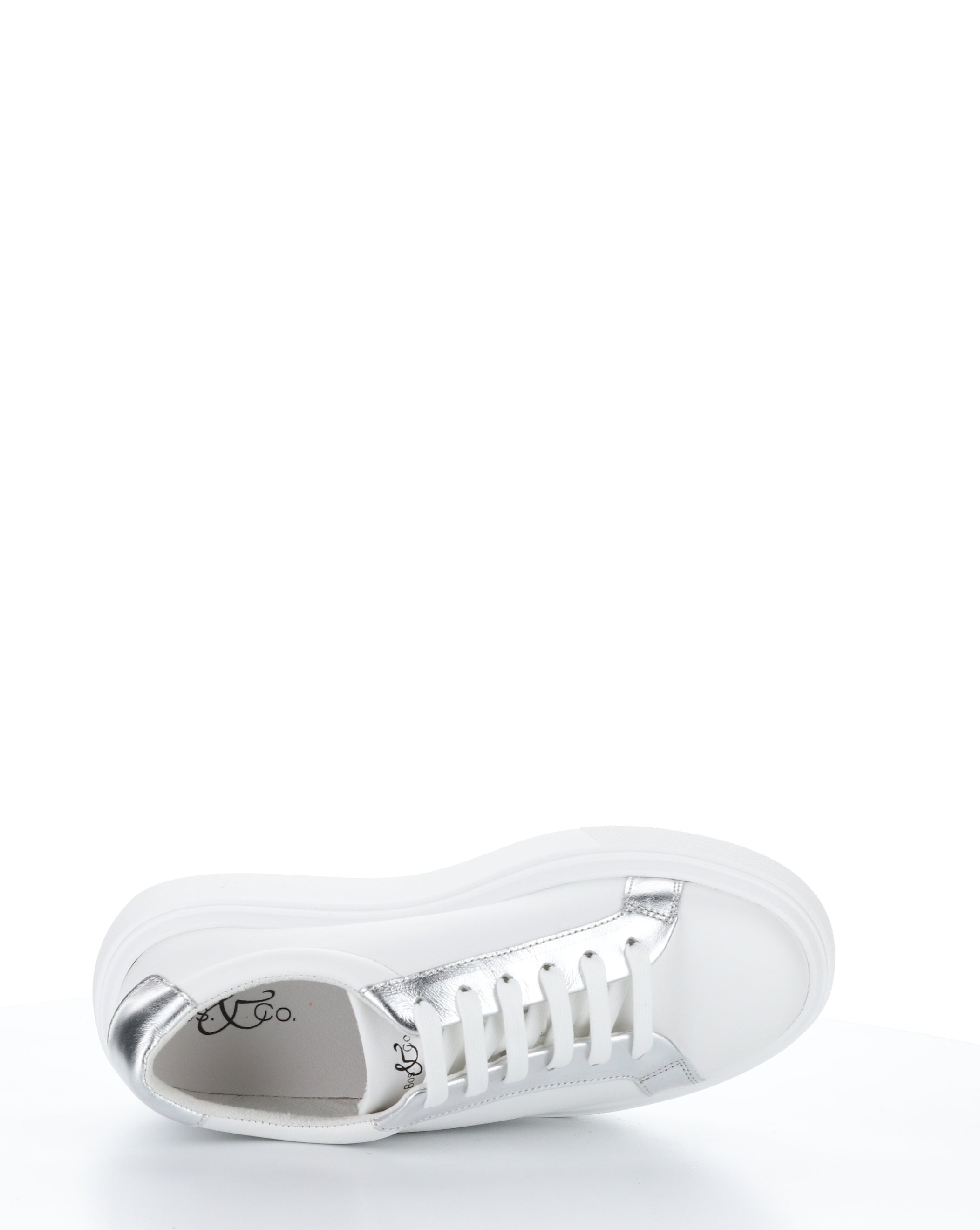 FUZI WHITE/SILVER Lace-up Shoes