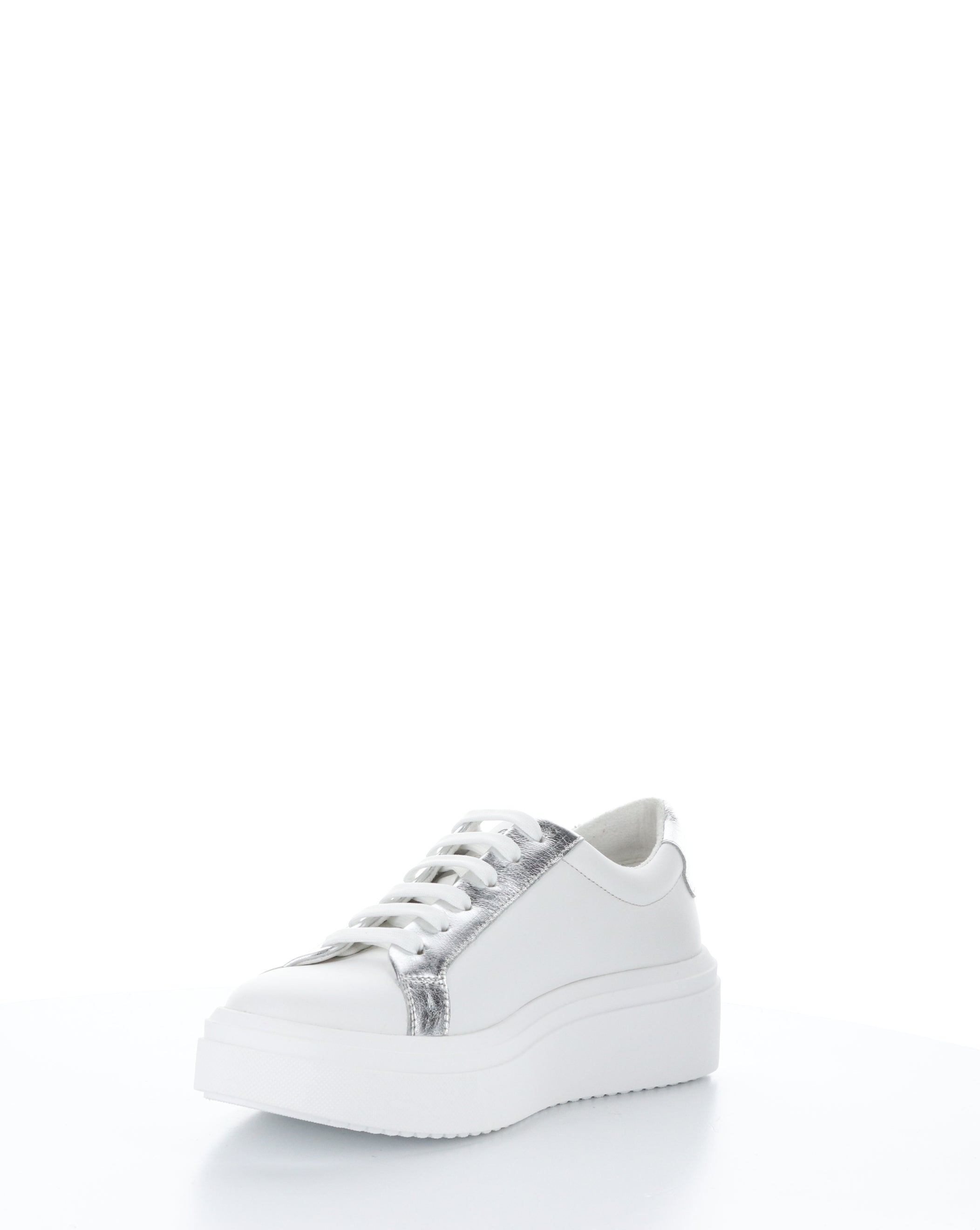 FUZI WHITE/SILVER Lace-up Shoes