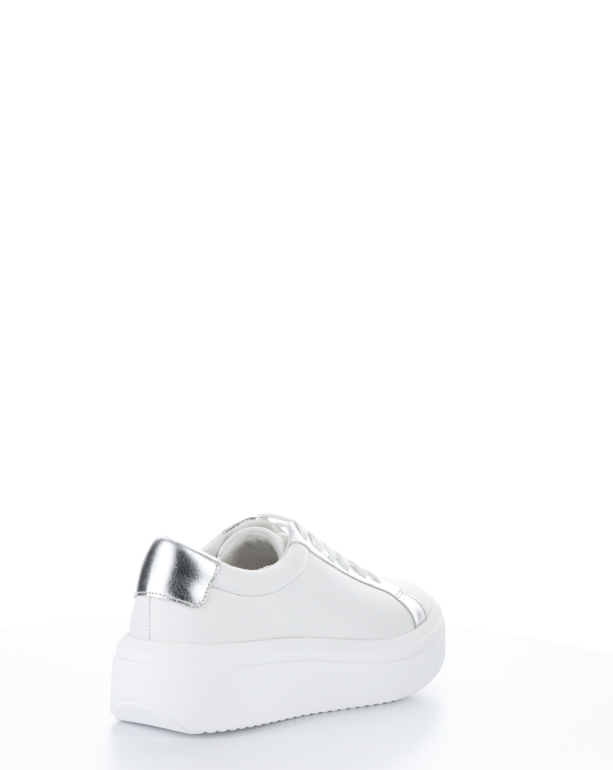 FUZI WHITE/SILVER Lace-up Shoes