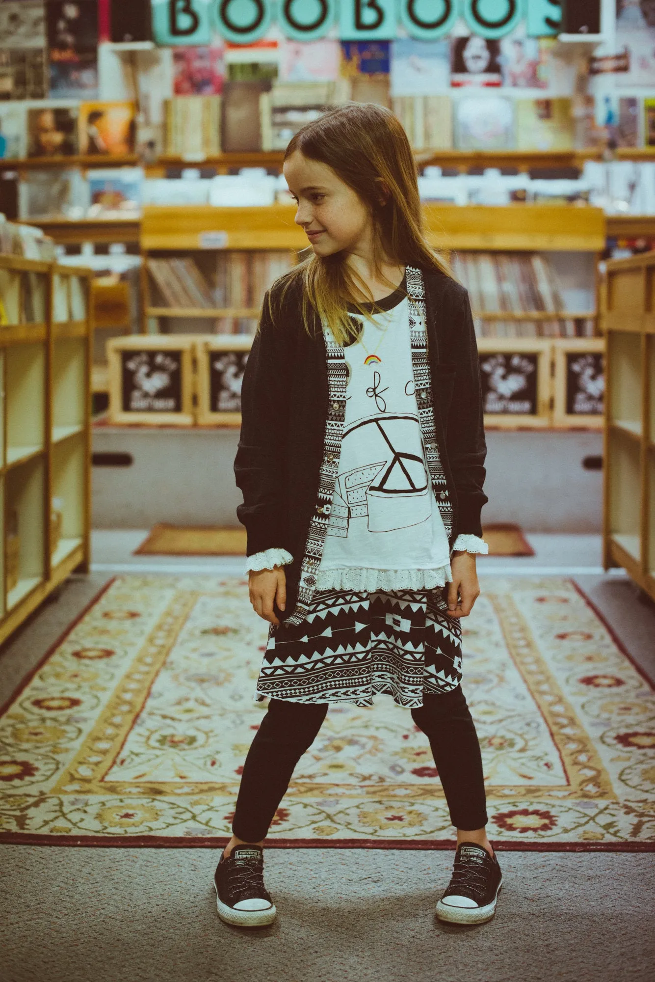 Girl Aztec Cardigan by: Mini Shatsu