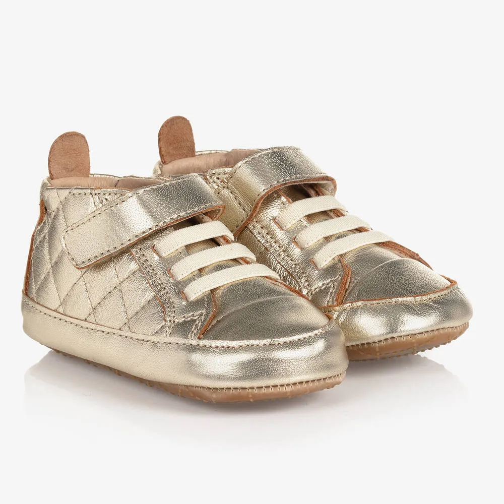 Gold Pre-Walker Baby Shoes