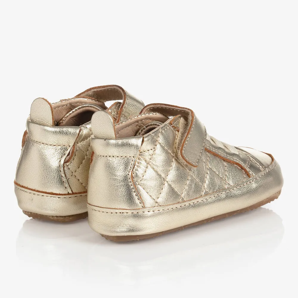 Gold Pre-Walker Baby Shoes