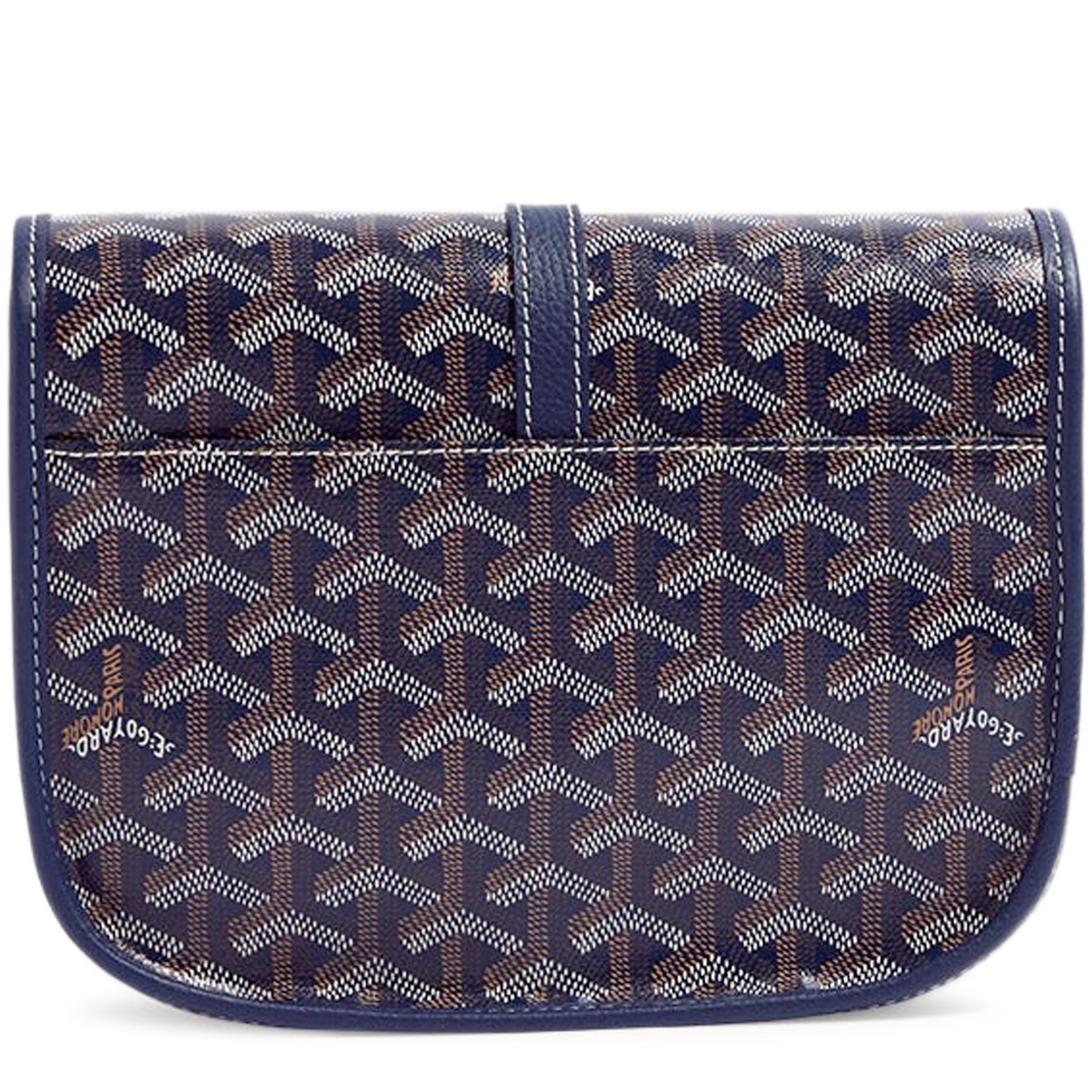 Goyard Goyardine Belvedere II Navy PM Messenger Bag