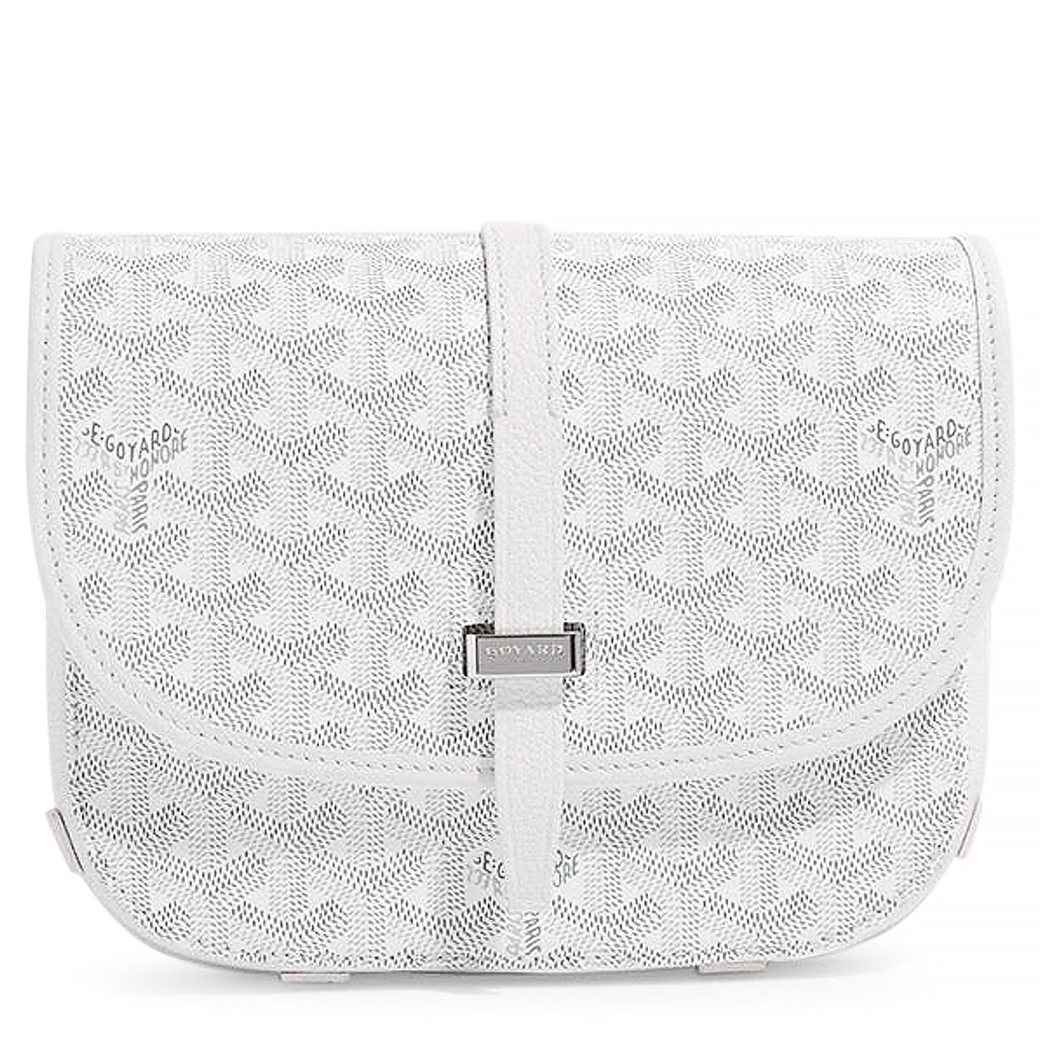 Goyard Goyardine Belvedere II White PM Messenger Bag