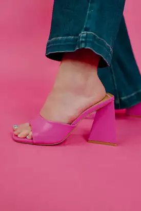 Hot Pink Triangle Heels