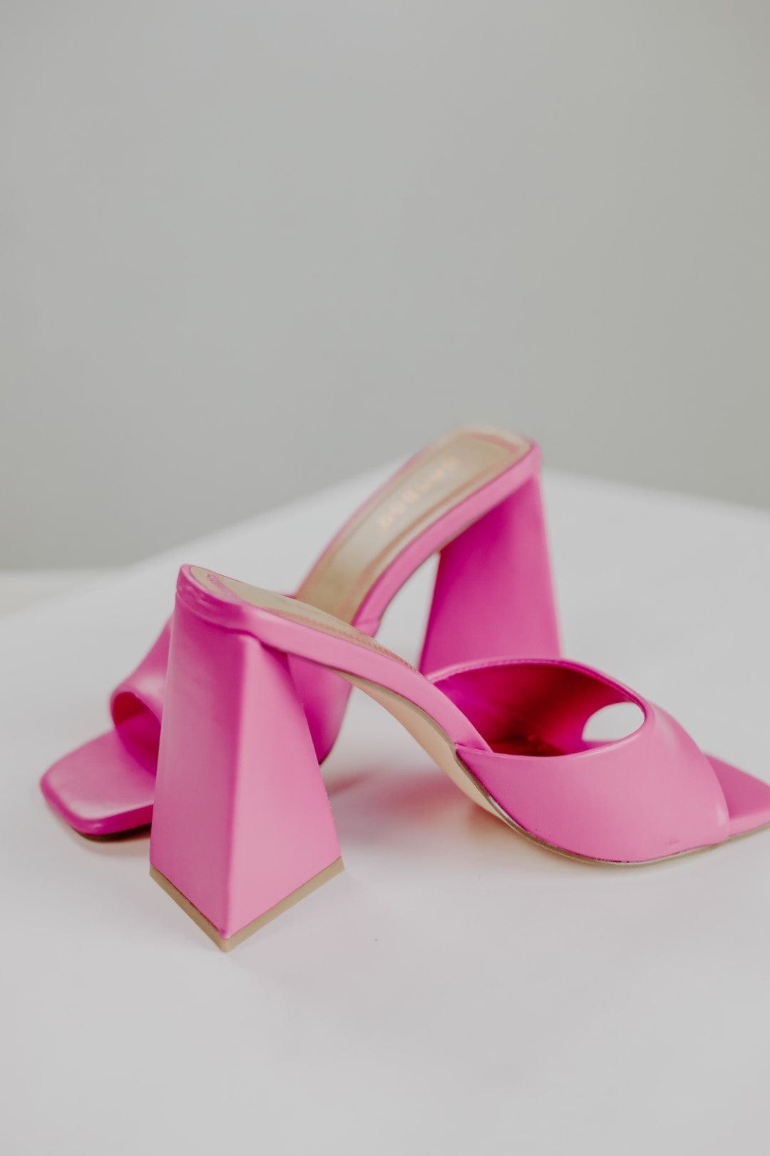 Hot Pink Triangle Heels