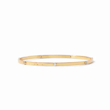 Julie Vos Crescent Bangle- Pearl- Small