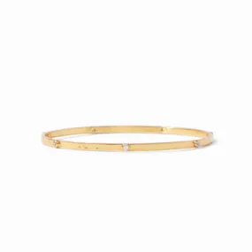 Julie Vos Crescent Bangle- Pearl- Small