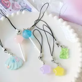 Kawayi Cute Crystal Phone Charm - Lovesickdoe